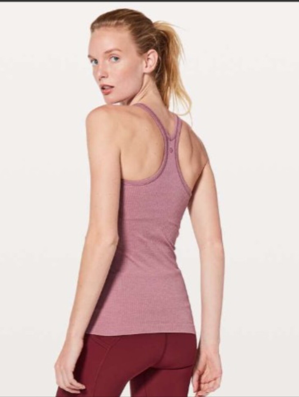 Lululemon  ebb to street tank Moss Rose Workout top